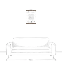 Thank You Mom Teak Hanging Canvas
