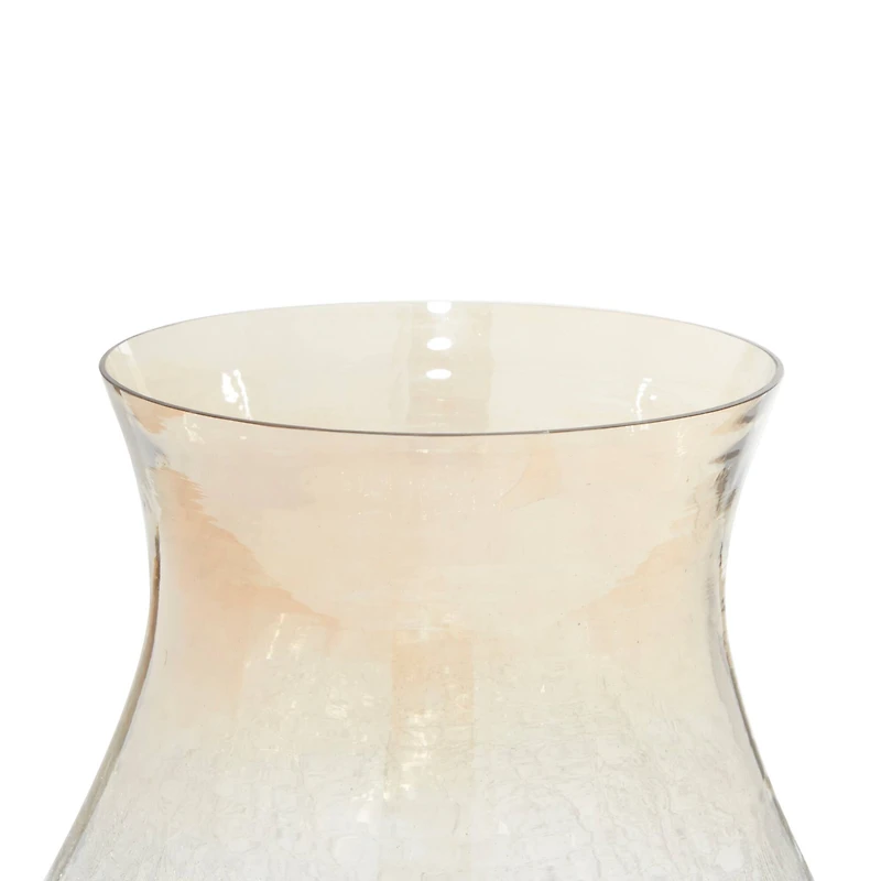 16" Gold Glass Traditional Candle Holder