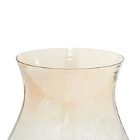16" Gold Glass Traditional Candle Holder