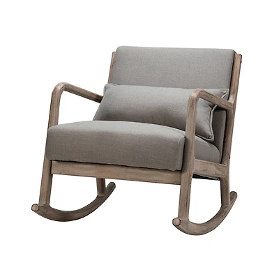 Karat Home Rocking Accent Chair with Lumbar Pillow