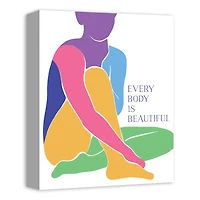 Every Body is Beautiful 11" x 14" Canvas Wall Art