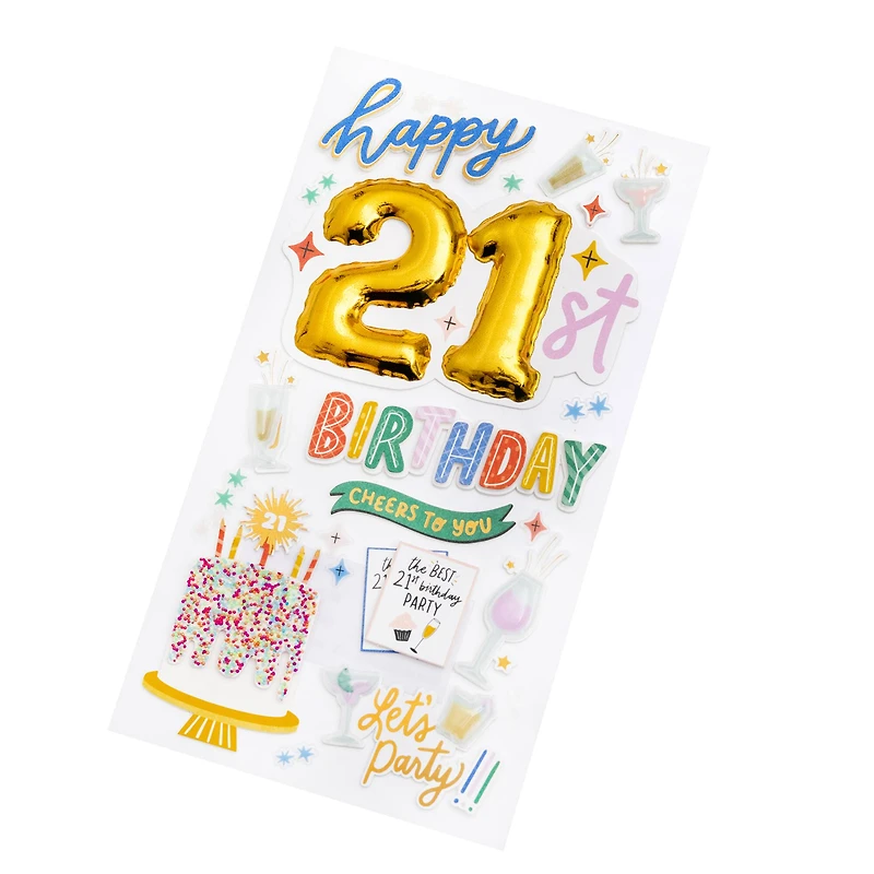 21st Birthday Stickers by Recollections™