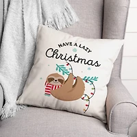 Have a Lazy Christmas Throw Pillow