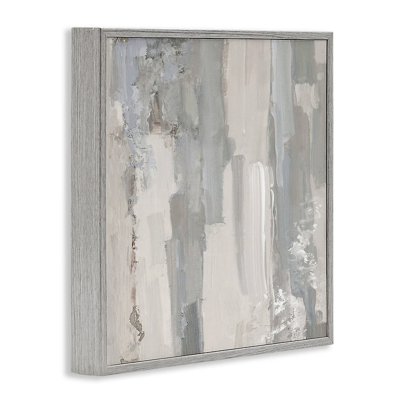 Stupell Industries Grey Brushed Abstract Arrangement Framed Giclee Art