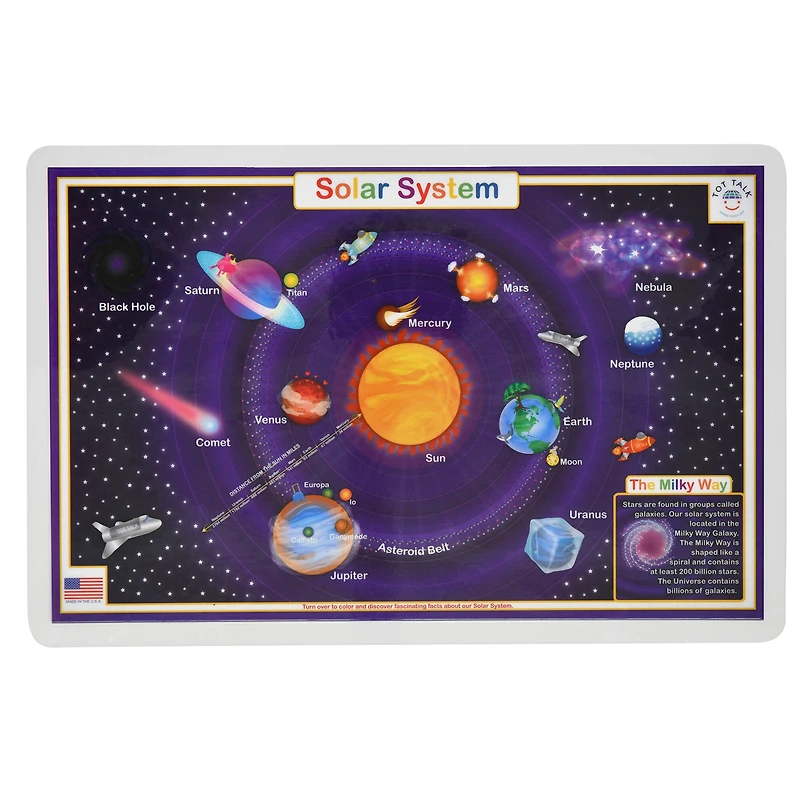 Tot Talk Solar System Placemat