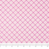 SINGER Pink Check Cotton Fabric