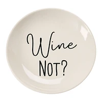 Hello Honey® 5" Wine Saying Stoneware Dishes, 4ct.
