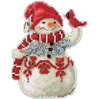Mill Hill® Jim Shore Snowman With Cardinal Counted Cross Stitch Kit