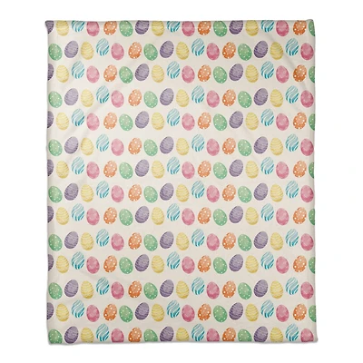 Watercolor Eggs 50" x 60" Sherpa Fleece Blanket