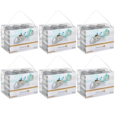 6 Packs: 30 ct. (180 total) Occasions Tin Heart-Shaped Favor Boxes by Celebrate It™