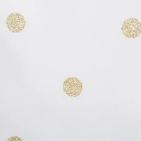 DII® White & Gold Metallic Polka Dot Napkin, 4ct.