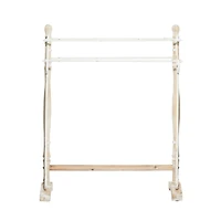 40'' Light Brown Wood Farmhouse Coat Rack