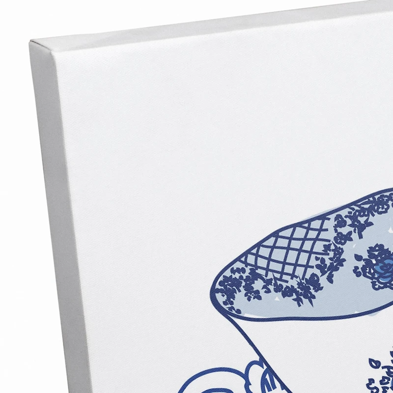 Tea Cups Stacked 11" x 14" Canvas Wall Art