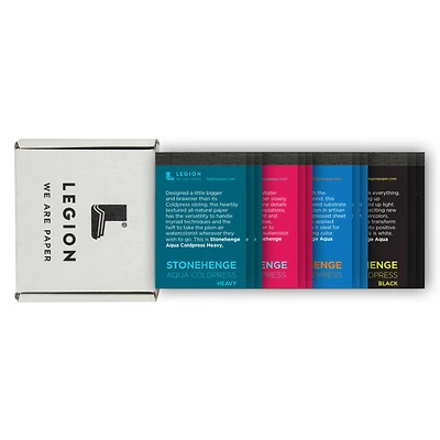 Legion Stonehenge Aqua Watercolor Mini Pad 12 Assorted Set