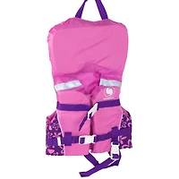 Swim Central 20" Pink & Purple Floral Girl Infant Life Jacket Vest with Handle