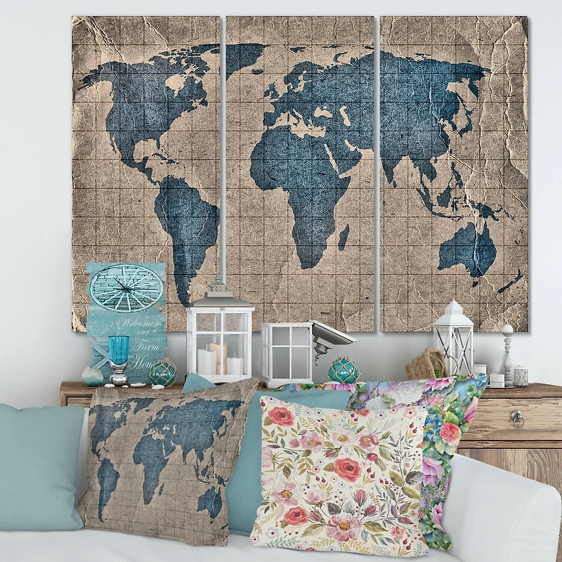 Designart - Ancient Map of The World I