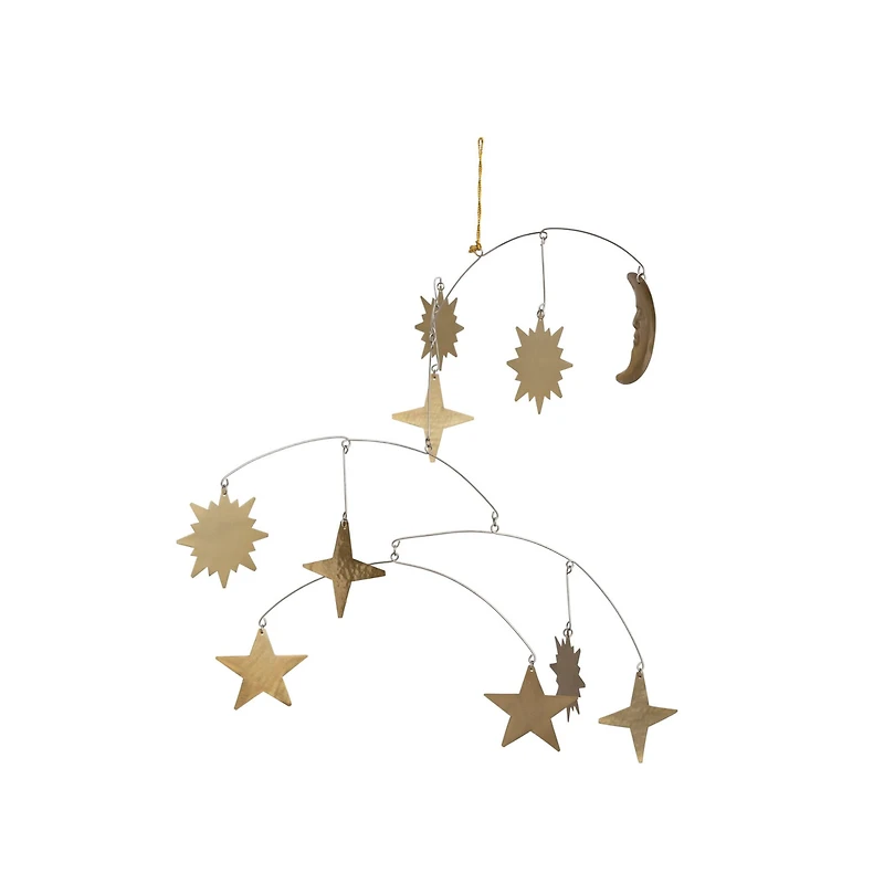 Hello Honey® Gold Metal Celestial Mobile Decoration