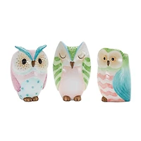 Whimsical Owl Planter Set