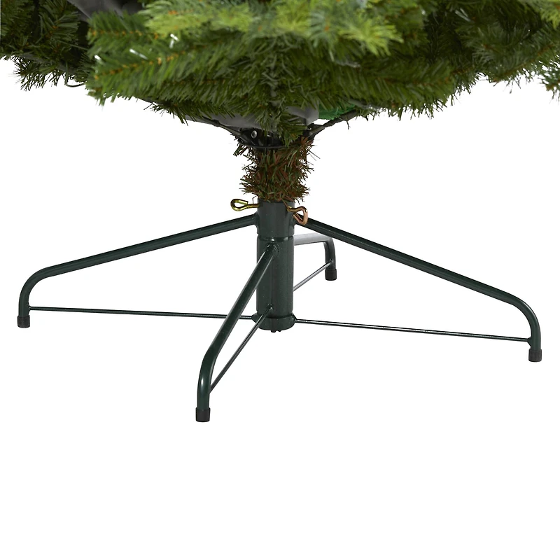 8ft. Pre-Lit North Carolina Spruce Artificial Christmas Tree, Clear LED Lights