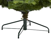 8ft. Pre-Lit North Carolina Spruce Artificial Christmas Tree, Clear LED Lights