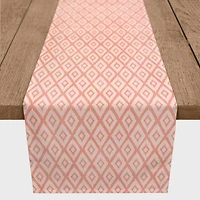 Coral Ikat Table Runner