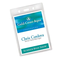 Avery® 4" x 3" Portrait Heavy Duty Badge Holders, 25ct.