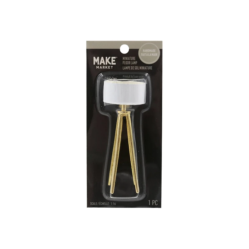 Mini Gold & White Modern Floor Lamp by Make Market®