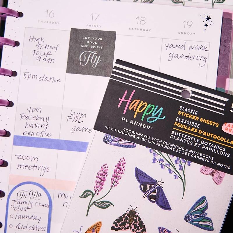 The Classic Happy Planner® Butterfly Botanics Sticker Book