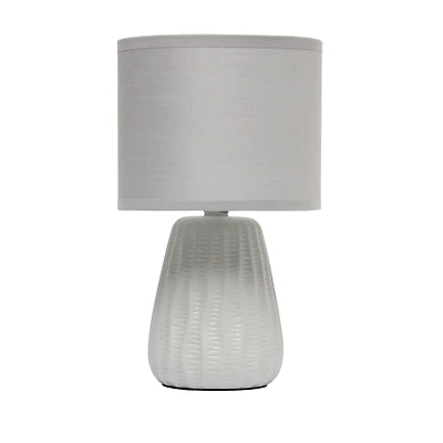Simple Designs 11" Mini Ceramic Pastel Table Lamp