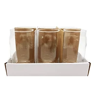 16oz. Clear Glass Cans by Ashland®, 6ct.