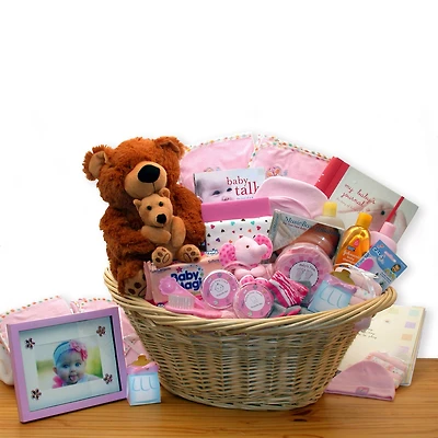 Deluxe Welcome Home Precious Baby Girl Basket