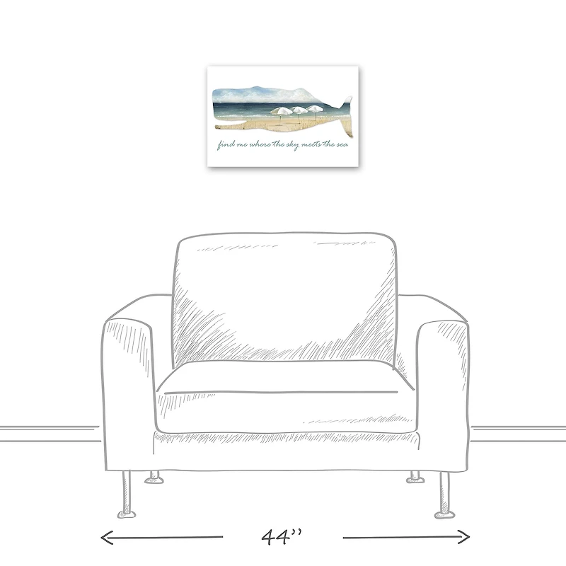 Where The Sea Meets The Sky Canvas Wall Art