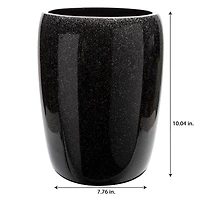 Elle Décor Eclat Black Glitter Waste Bin