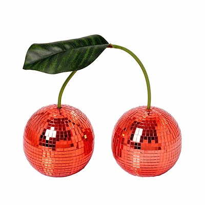 American Art Decor Tipsy Disco Cherry Tabletop and Bar Decoration - 7.87" x 9.84" x 3.93"
