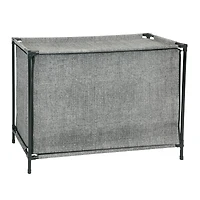 Simplify Black 16 Compartment Shoe Cubby