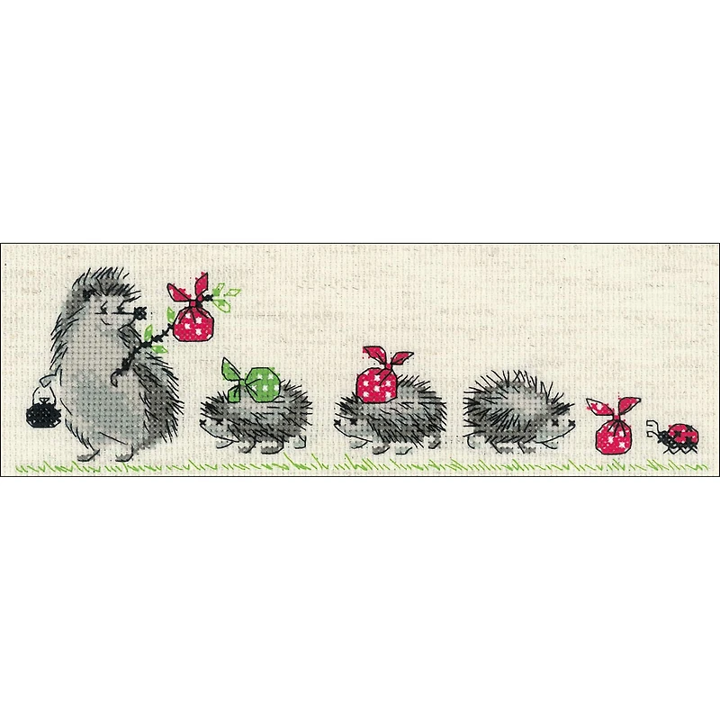 RIOLIS Hedgehogs Cross Stitch Kit