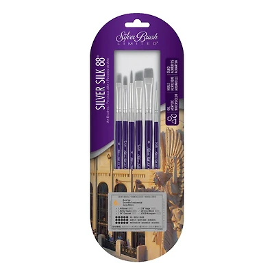 Silver Brush Limited Silver Silk 88® SH Piece Assorted Brush Set