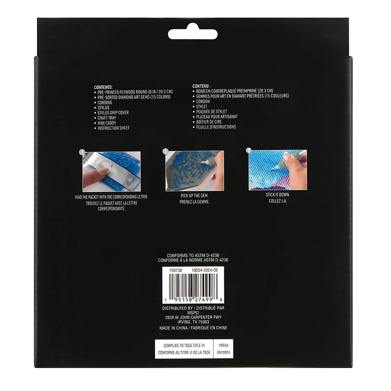 Butterfly Wood Plaque Diamond Art Kit by Make Market®