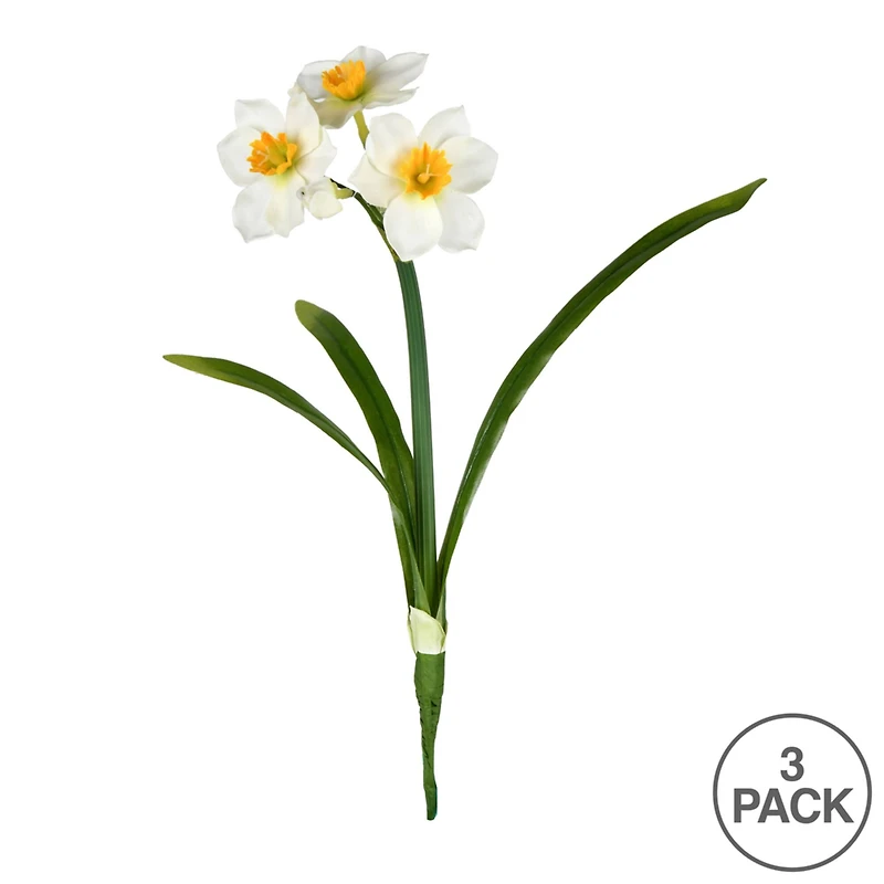Cream Daffodil Spray, 3ct.