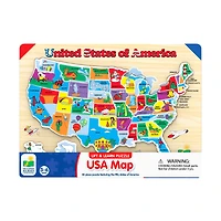 Lift & Learn Puzzle - USA Map: 40 Pcs