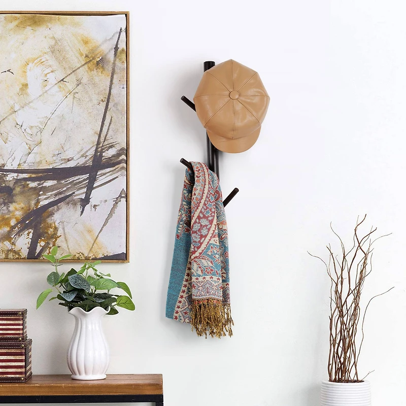 NEX™ 6-Hook Wall Mounted Tree Branch Coat Rack