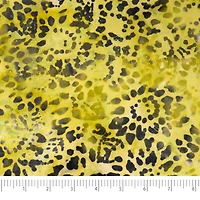 SINGER Batik Gold Leaves Cotton Fabric