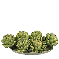 Green Faux Artichokes, 6ct.
