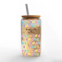 16oz. Hangin' with My Peeps Glass Can Cup
