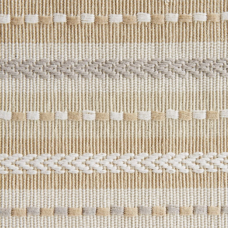 DII® Natural Tonal Stripe with Fringe Placemats, 6ct.