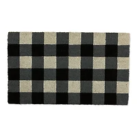 DII® Black & White Buffalo Check Doormat