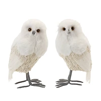 12.5" Winter Owl Décor Set