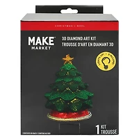 3D Christmas Tree LED Diamond Art Kit by Make Market®