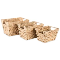 DII® Water Hyacinth Basket Set