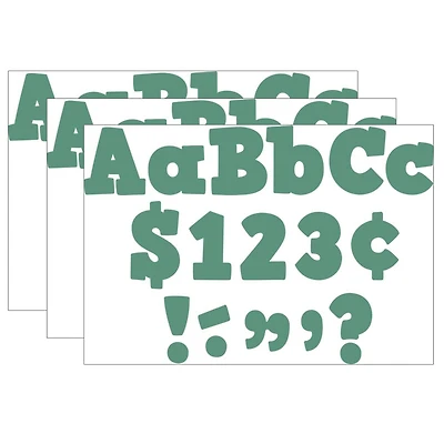 Teacher Created Resources Eucalyptus Green Bold Block Letters, 3 Packs of 230
